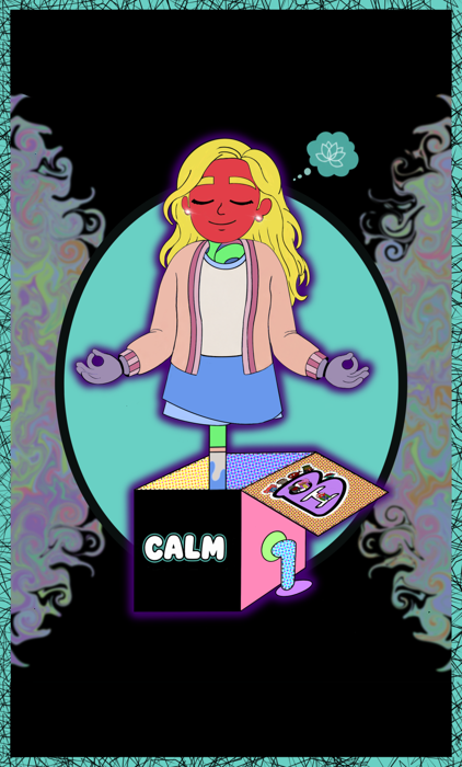 Calm character card